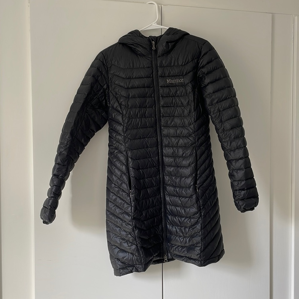 Marmot Trina 700 Down Fill Midi Black Jacket